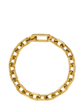Missoma Square Paperclip Chain Bracelet, Gold, 20cm
