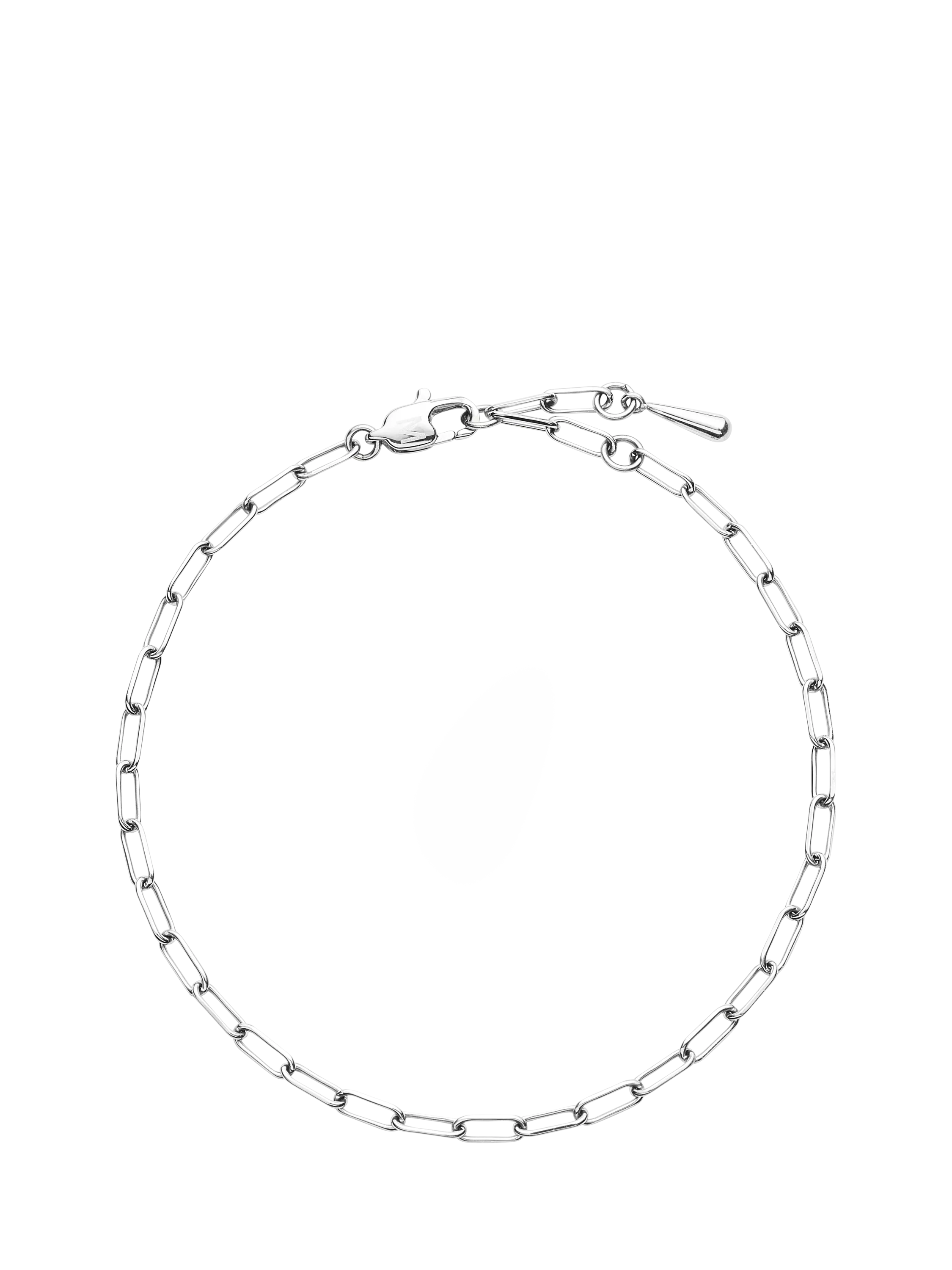 Missoma Mini Paperclip Chain Bracelet, Silver