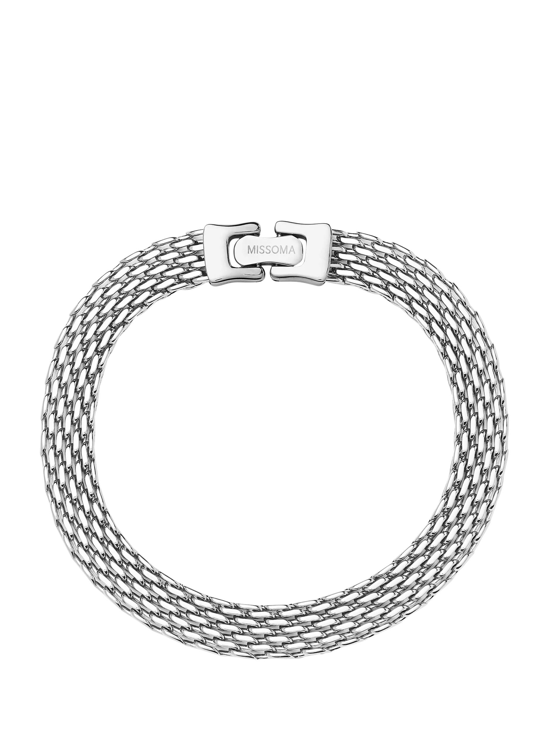 Missoma Heirloom Chain Bracelet silver platinum plated, imported from the UK