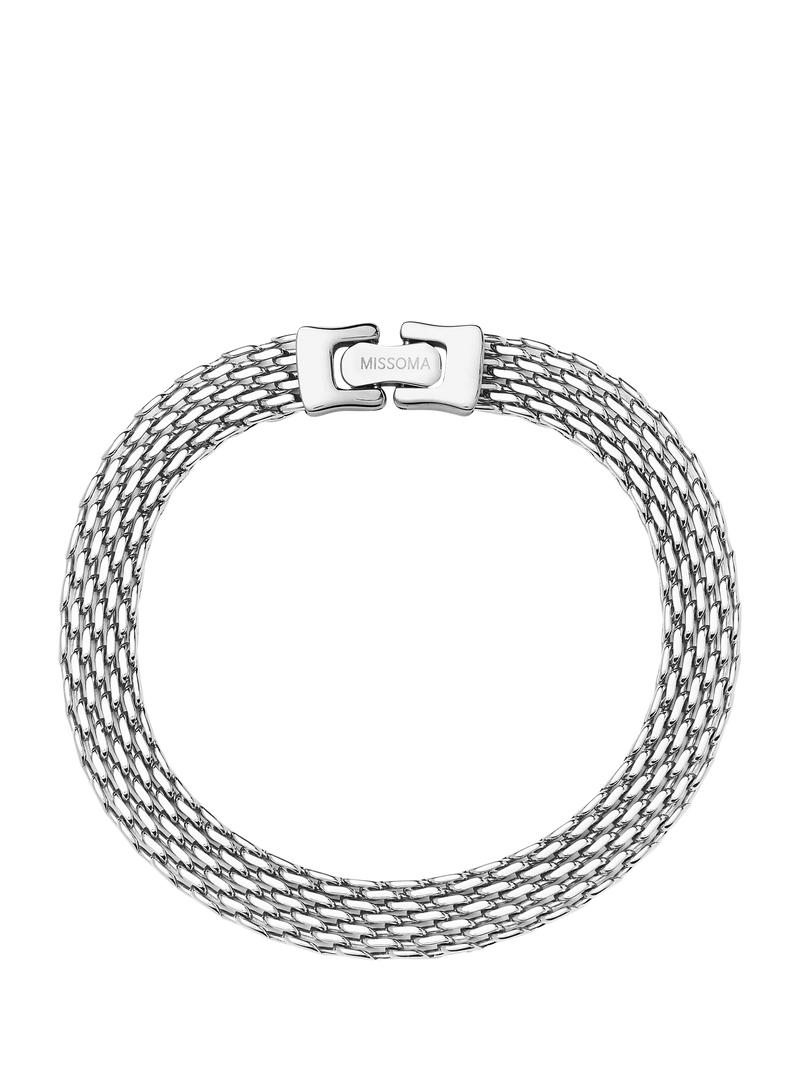 Missoma Heirloom Chain Bracelet silver platinum plated, imported from the UK