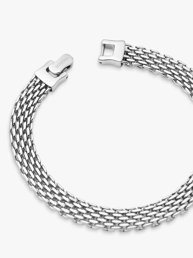 Missoma Heirloom Chain Bracelet silver platinum plated, imported from the UK