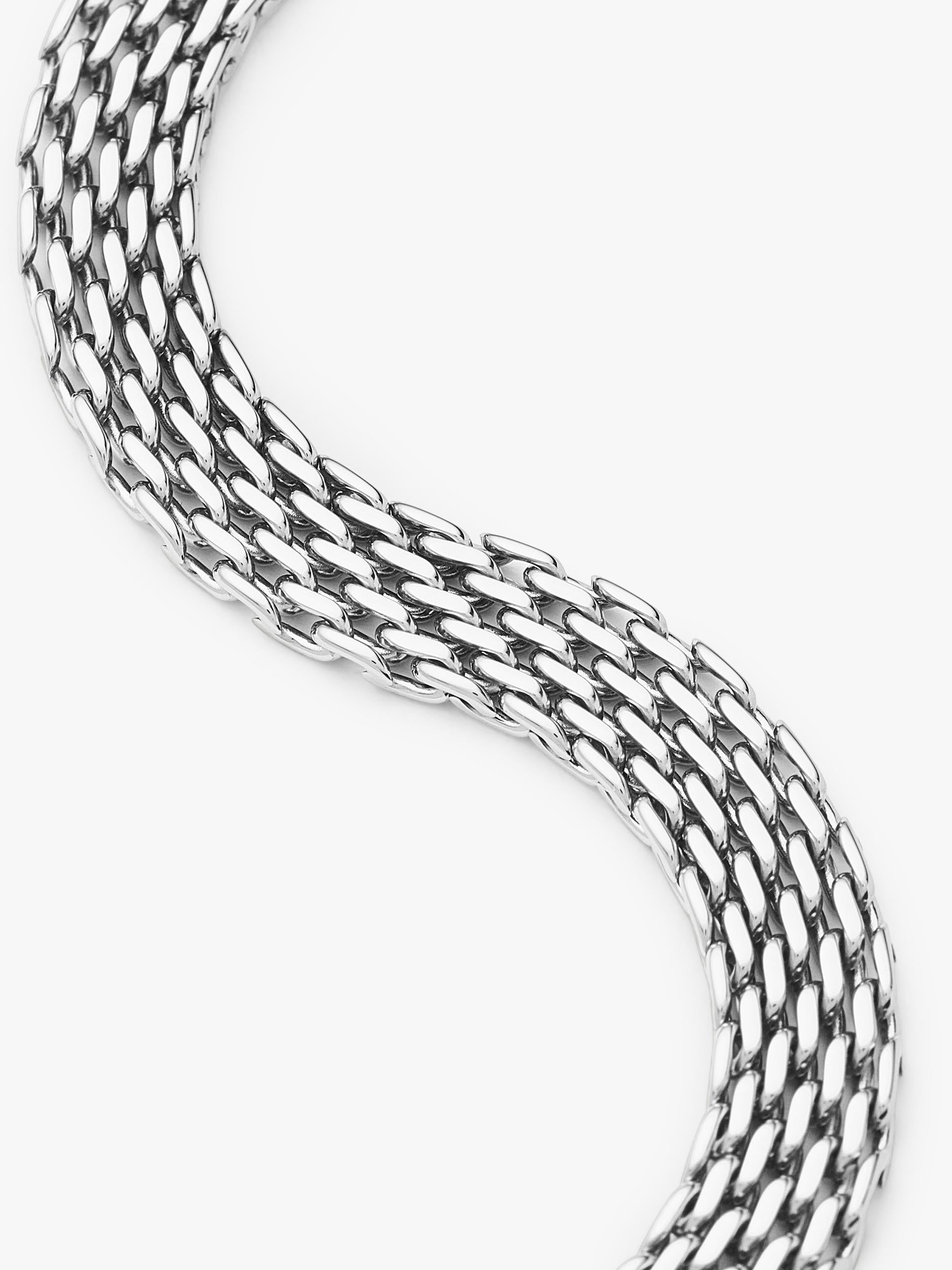 Missoma Heirloom Chain Bracelet silver platinum plated, imported from the UK