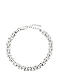Missoma Timepiece Link Chain Bracelet, Silver, M
