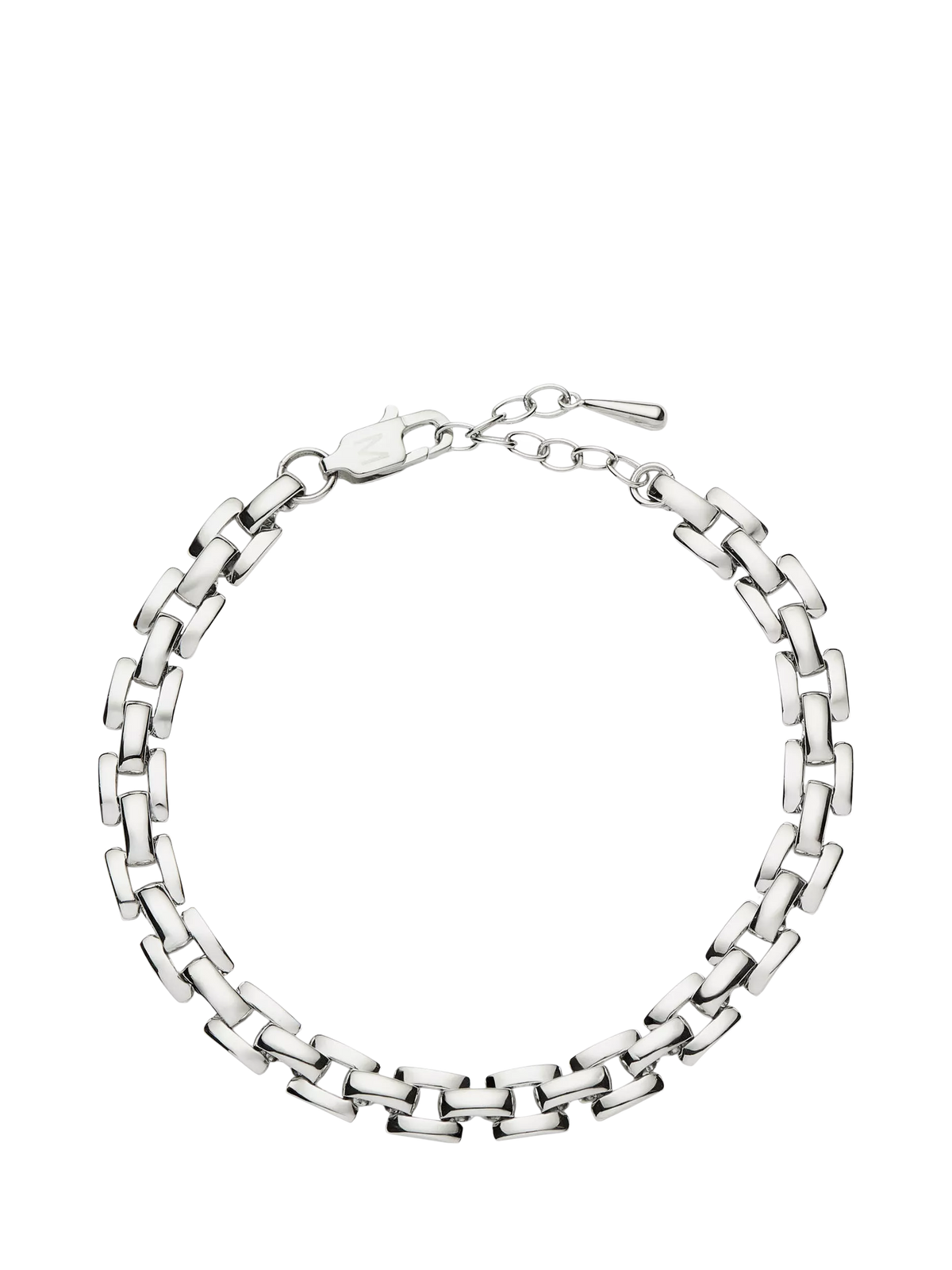 Missoma Timepiece Link Chain Bracelet, Silver, S