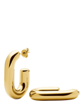 Missoma chubby oval hoop earrings gold - British product