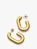 Missoma chubby oval hoop earrings gold - British product