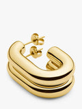 Missoma chubby oval hoop earrings gold - British product
