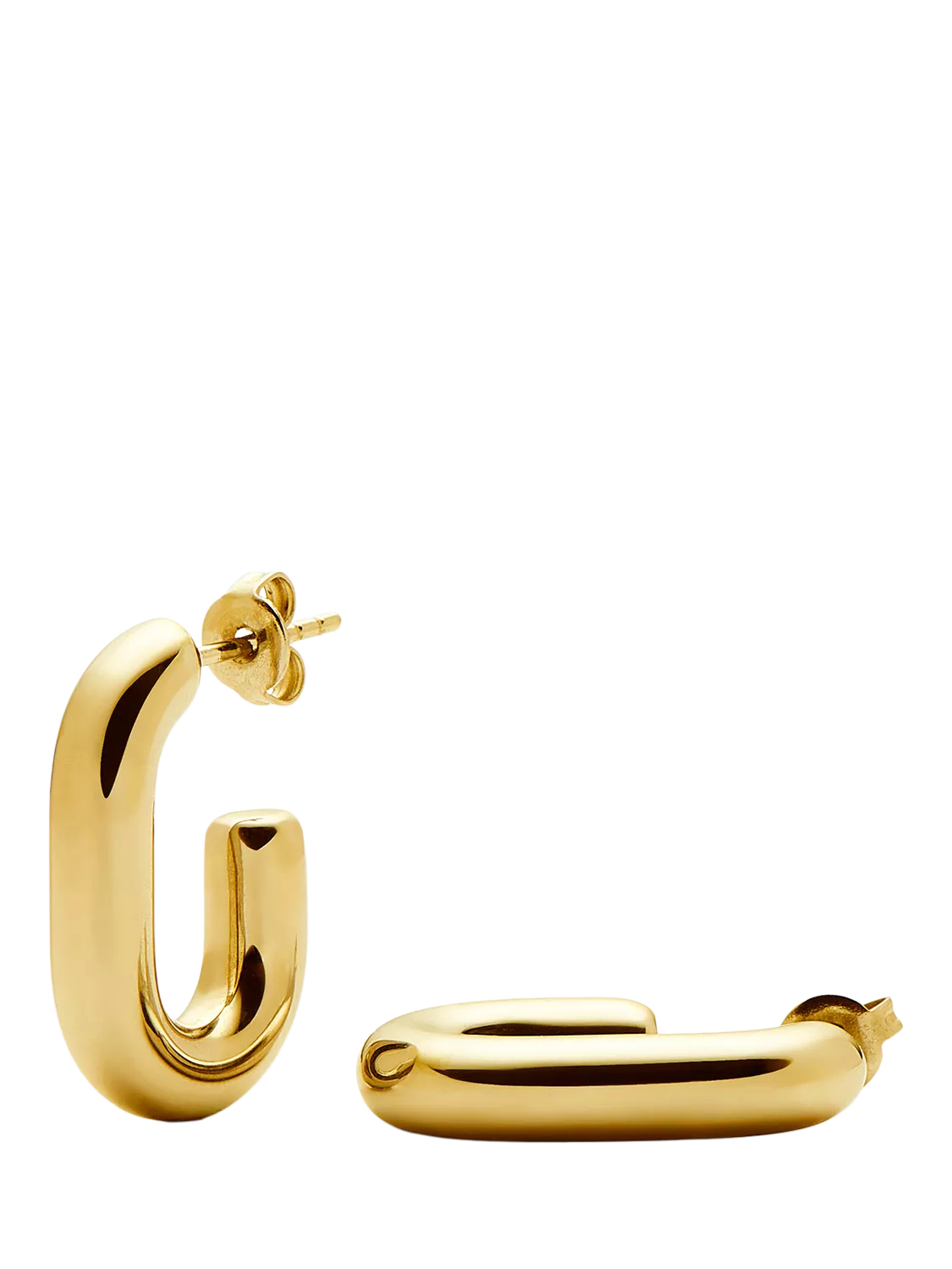 Missoma Chubby Oval Hoop Earrings Gold