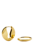 Missoma keyhole hoop earrings gold plated stainless steel (British brand)