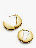 Missoma keyhole hoop earrings gold plated stainless steel (British brand)