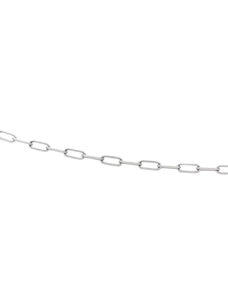 Missoma mini paperclip chain necklace silver (British brand)