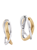 Astley Clarke gold and silver hoop earrings, imported from the UK