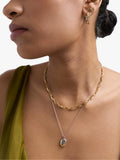 Astley Clarke gold and silver hoop earrings, imported from the UK