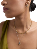 Astley Clarke gold and silver hoop earrings, imported from the UK
