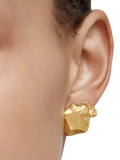 Monica Vinader Fragment large stud earrings gold - British product