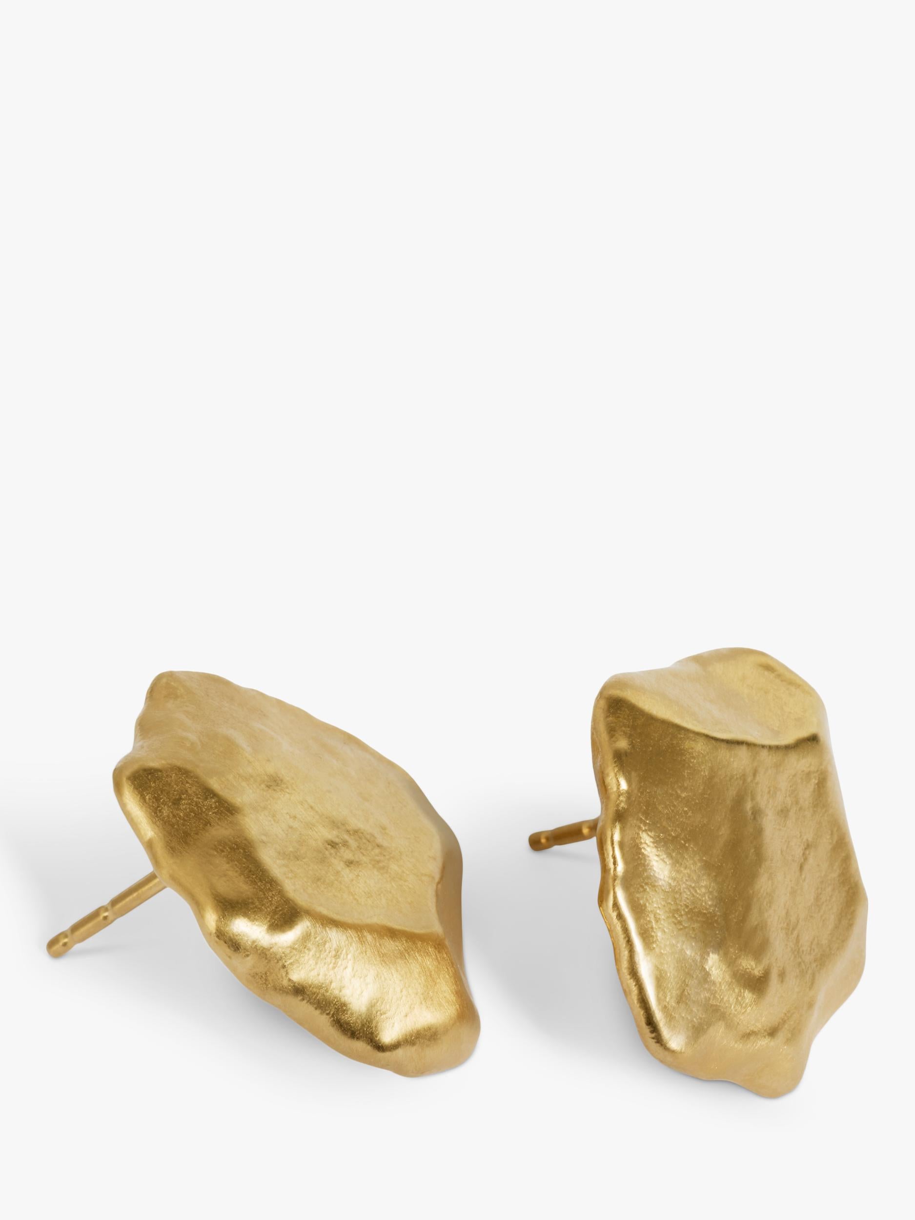 Monica Vinader fragment small stud earrings gold - British product