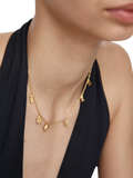 Monica Vinader asymmetric shell fragment necklace gold vermeil (British brand)