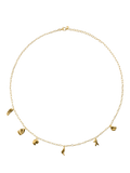 Monica Vinader asymmetric shell fragment necklace gold vermeil (British brand)