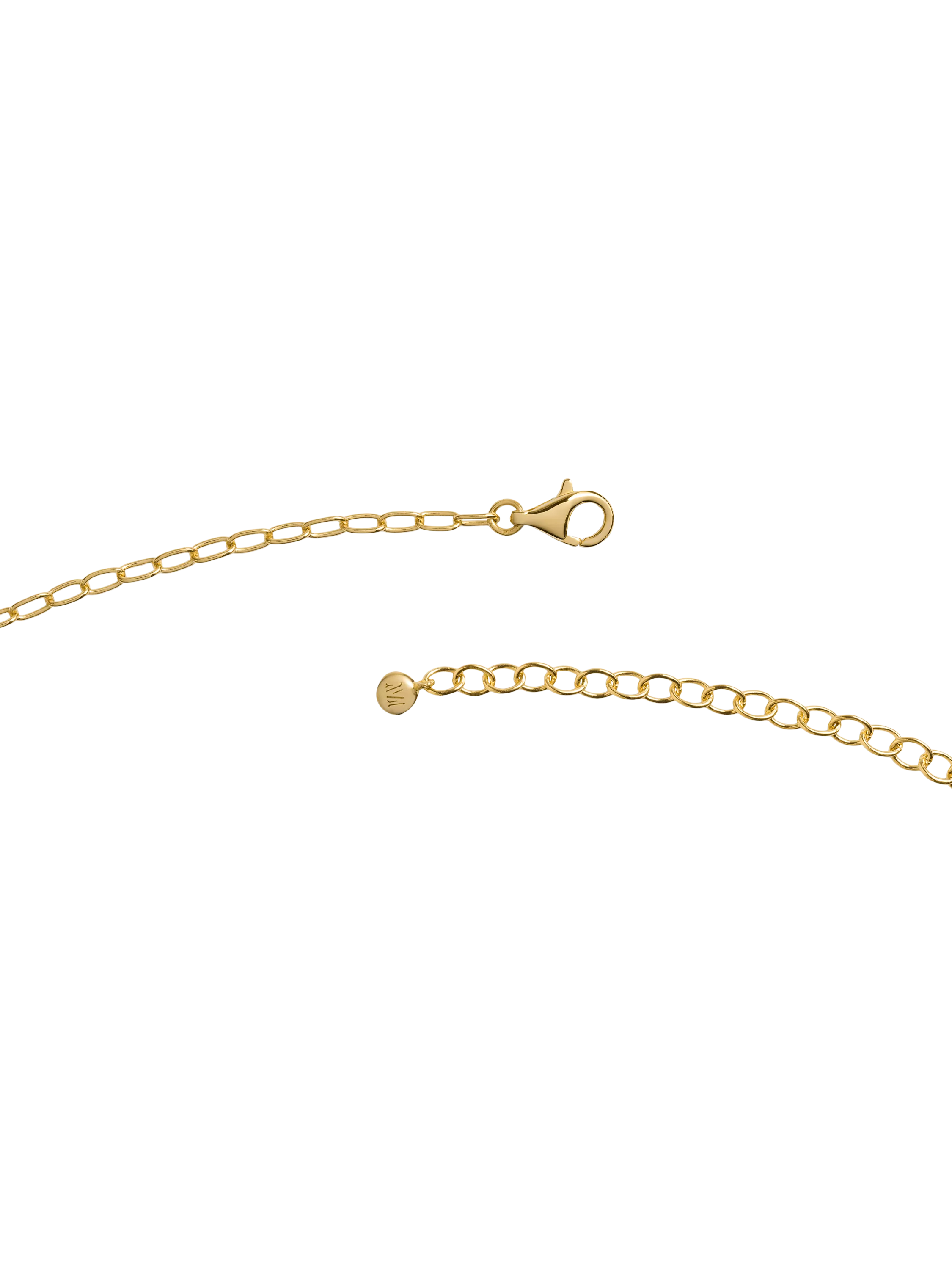 Monica Vinader asymmetric shell fragment necklace gold vermeil (British brand)