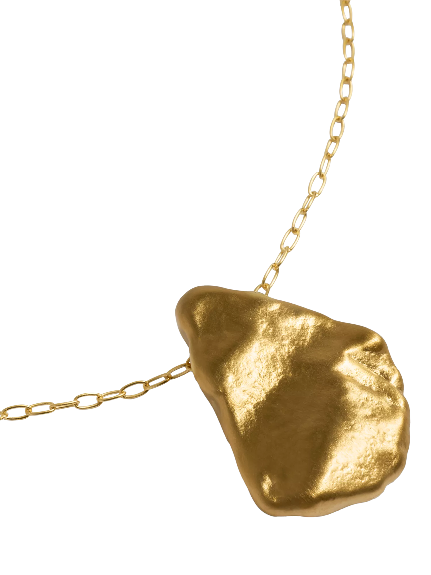 Monica Vinader bold shell fragment chain necklace (British brand)