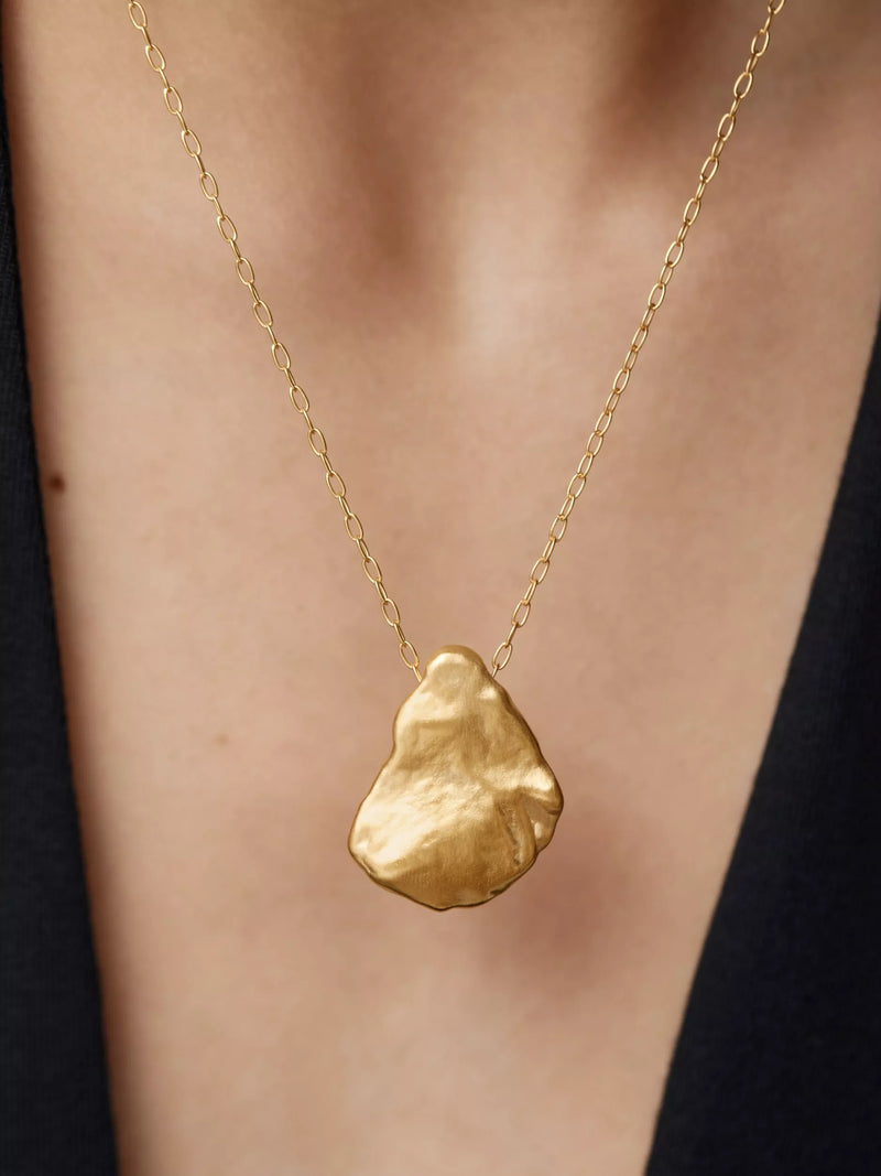 Monica Vinader bold shell fragment chain necklace (British brand)