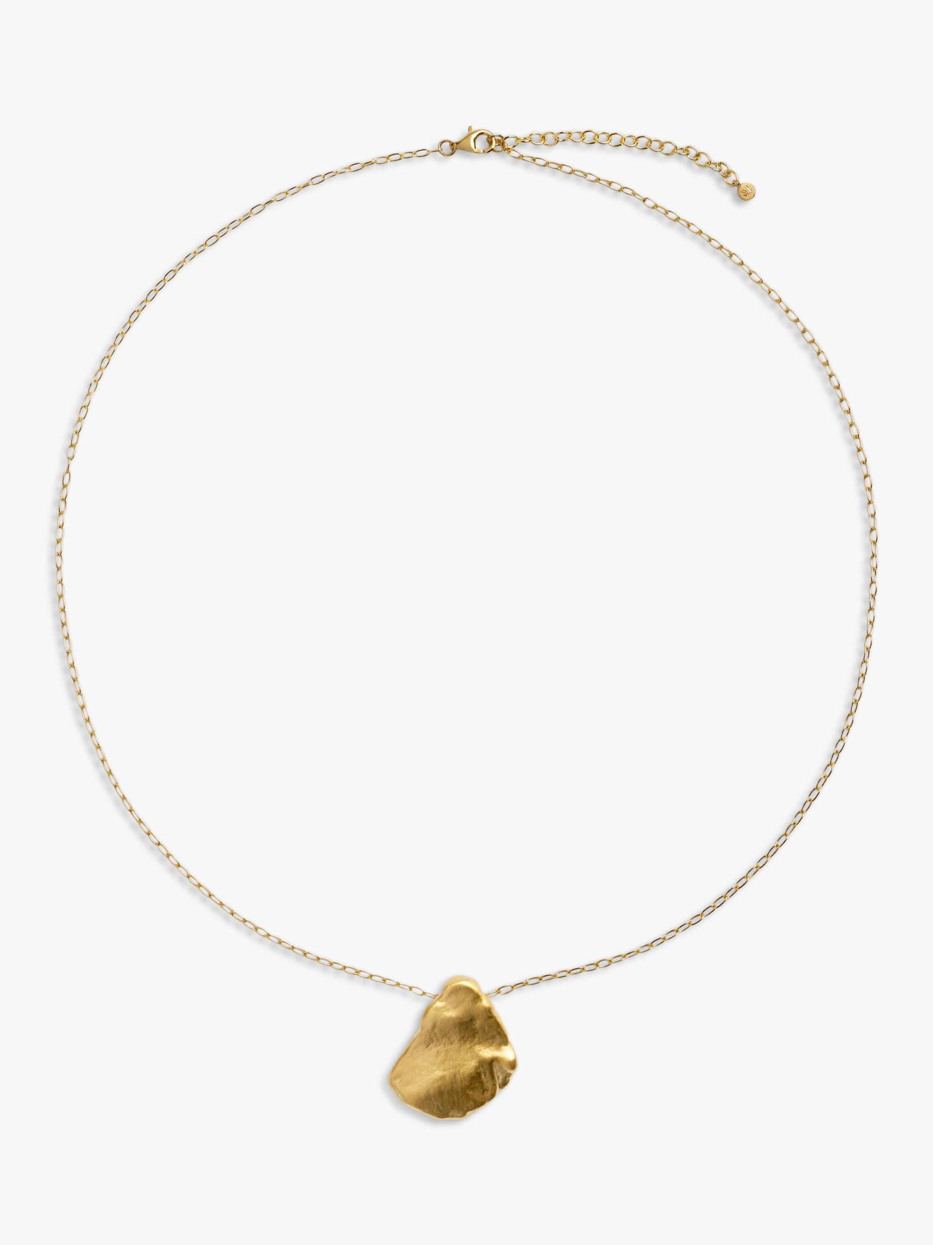 Monica Vinader bold shell fragment chain necklace (British brand)