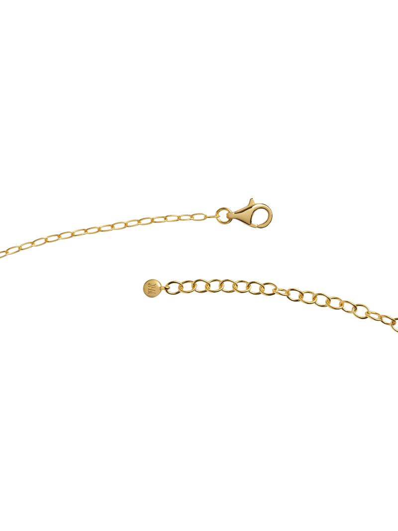 Monica Vinader bold shell fragment chain necklace (British brand)