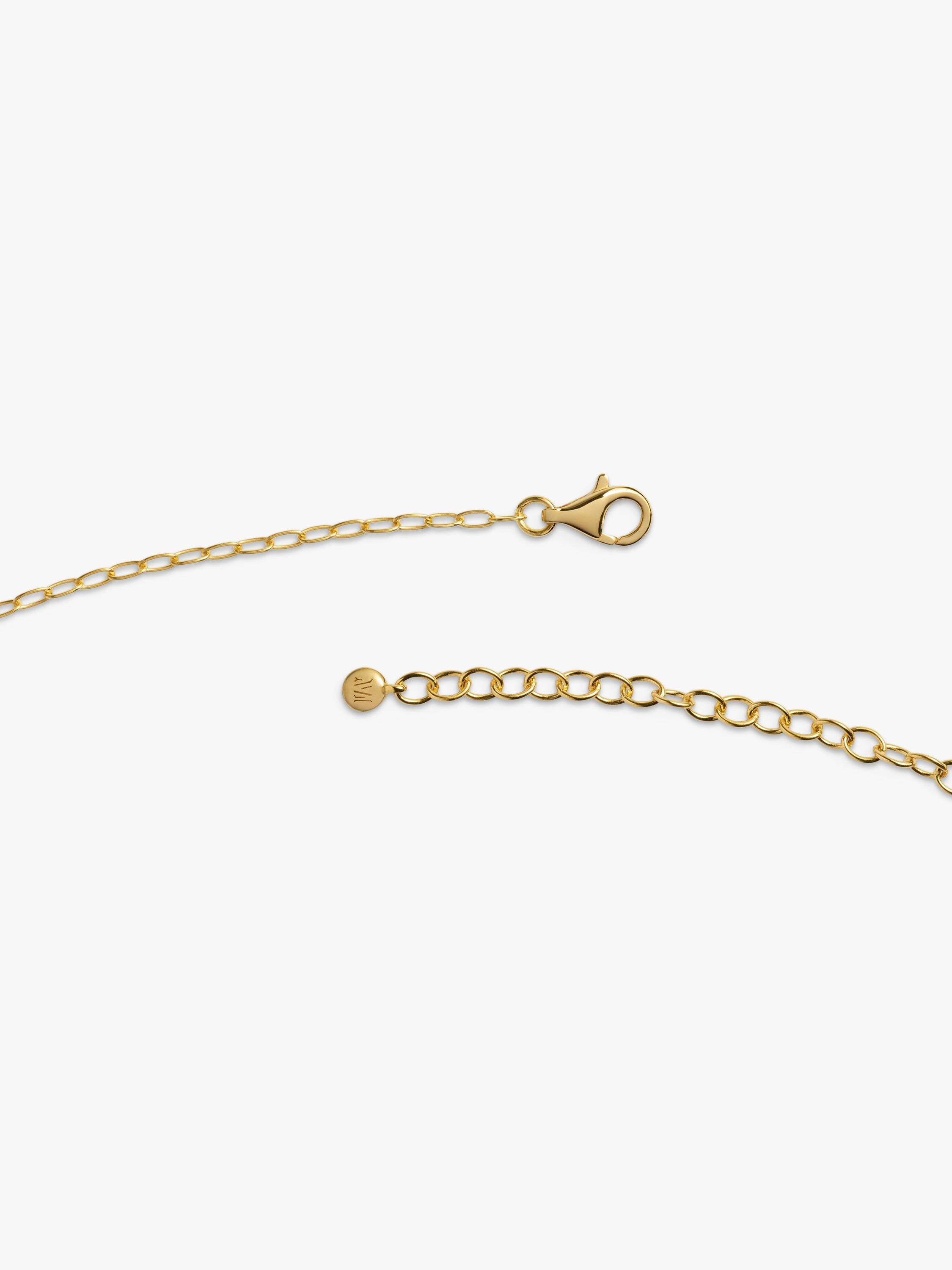 Monica Vinader bold shell fragment chain necklace (British brand)