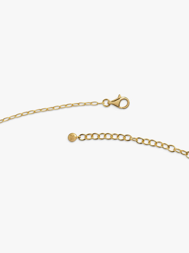 Monica Vinader bold shell fragment chain necklace (British brand)