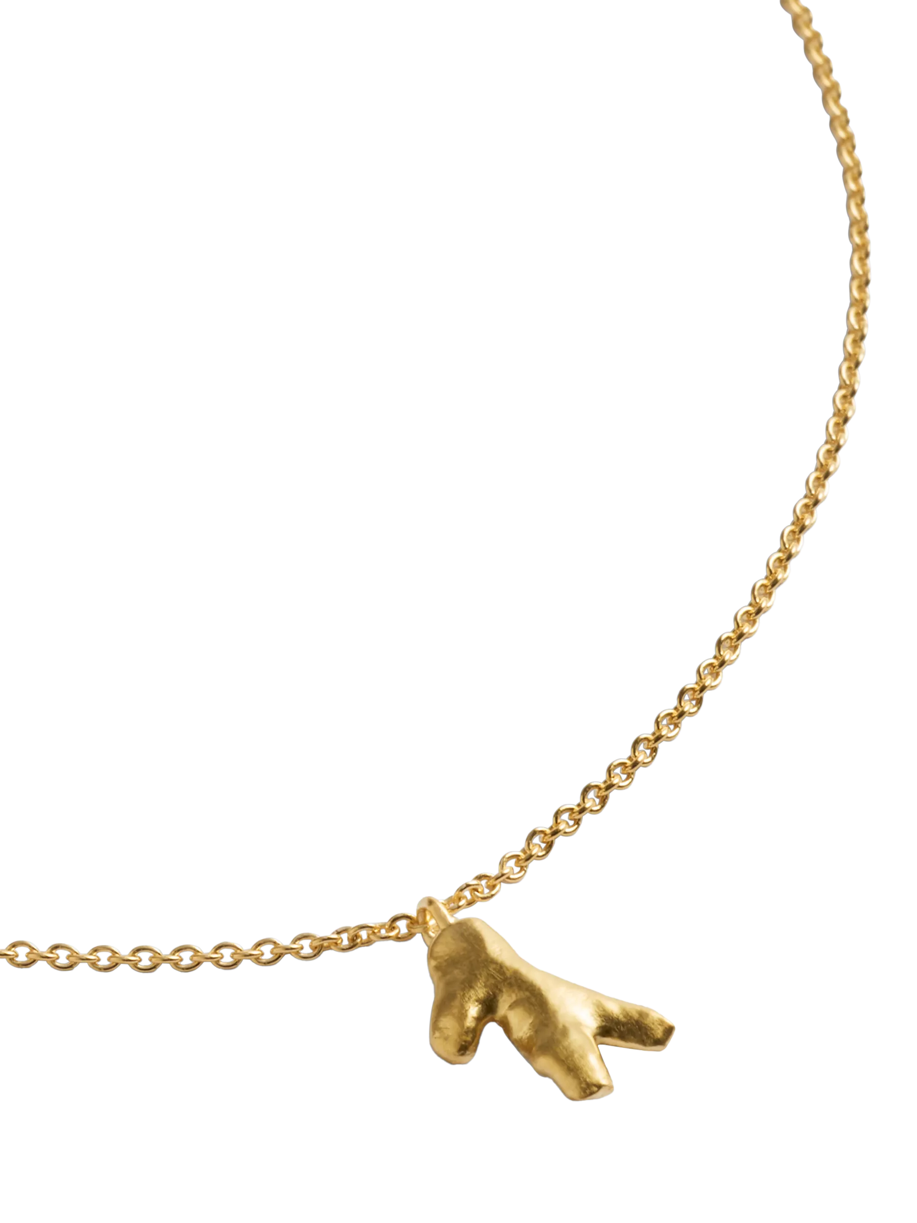 Monica Vinader Fragment small chain necklace gold vermeil - British product