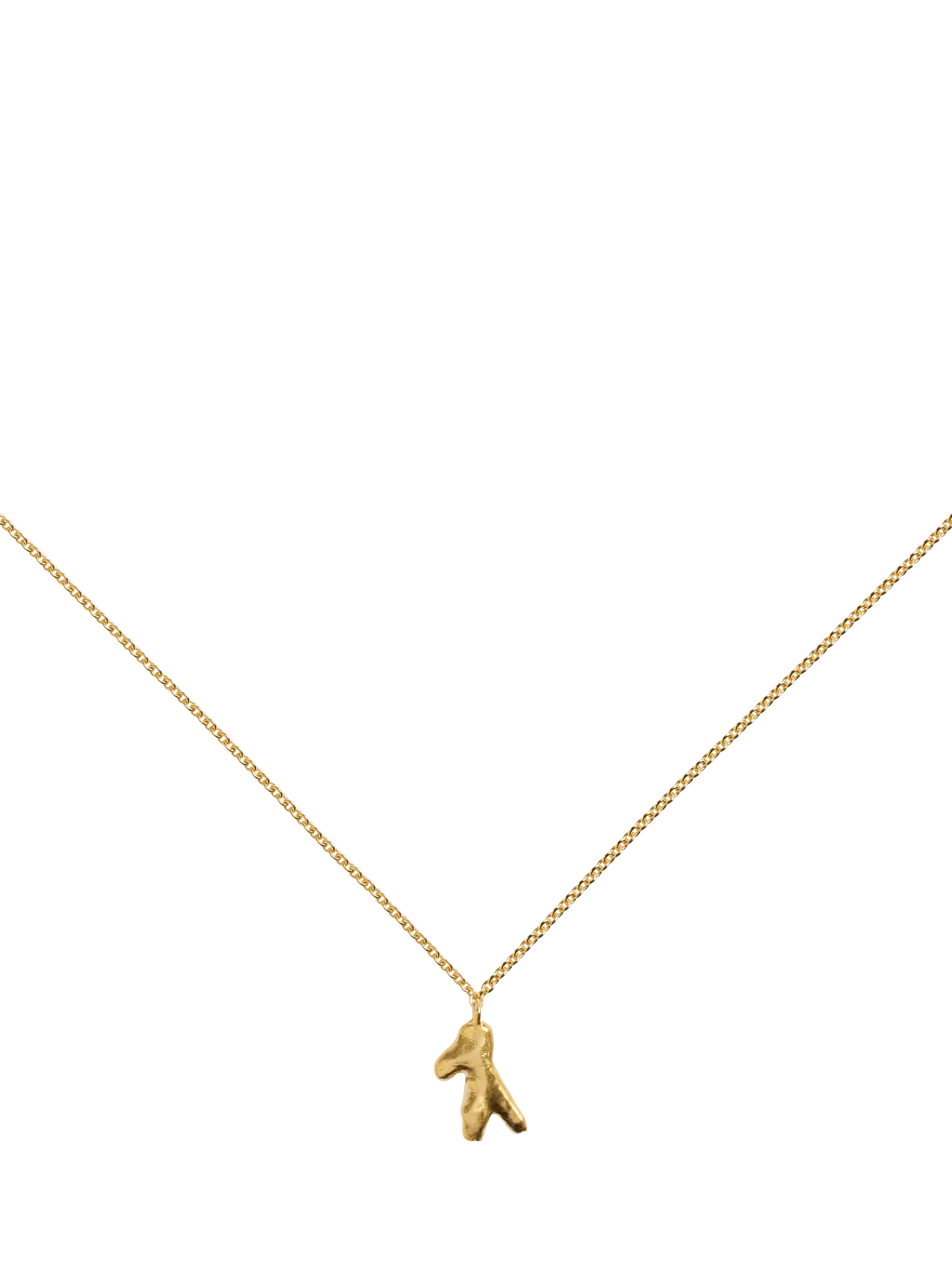 Monica Vinader Fragment small chain necklace gold vermeil - British product
