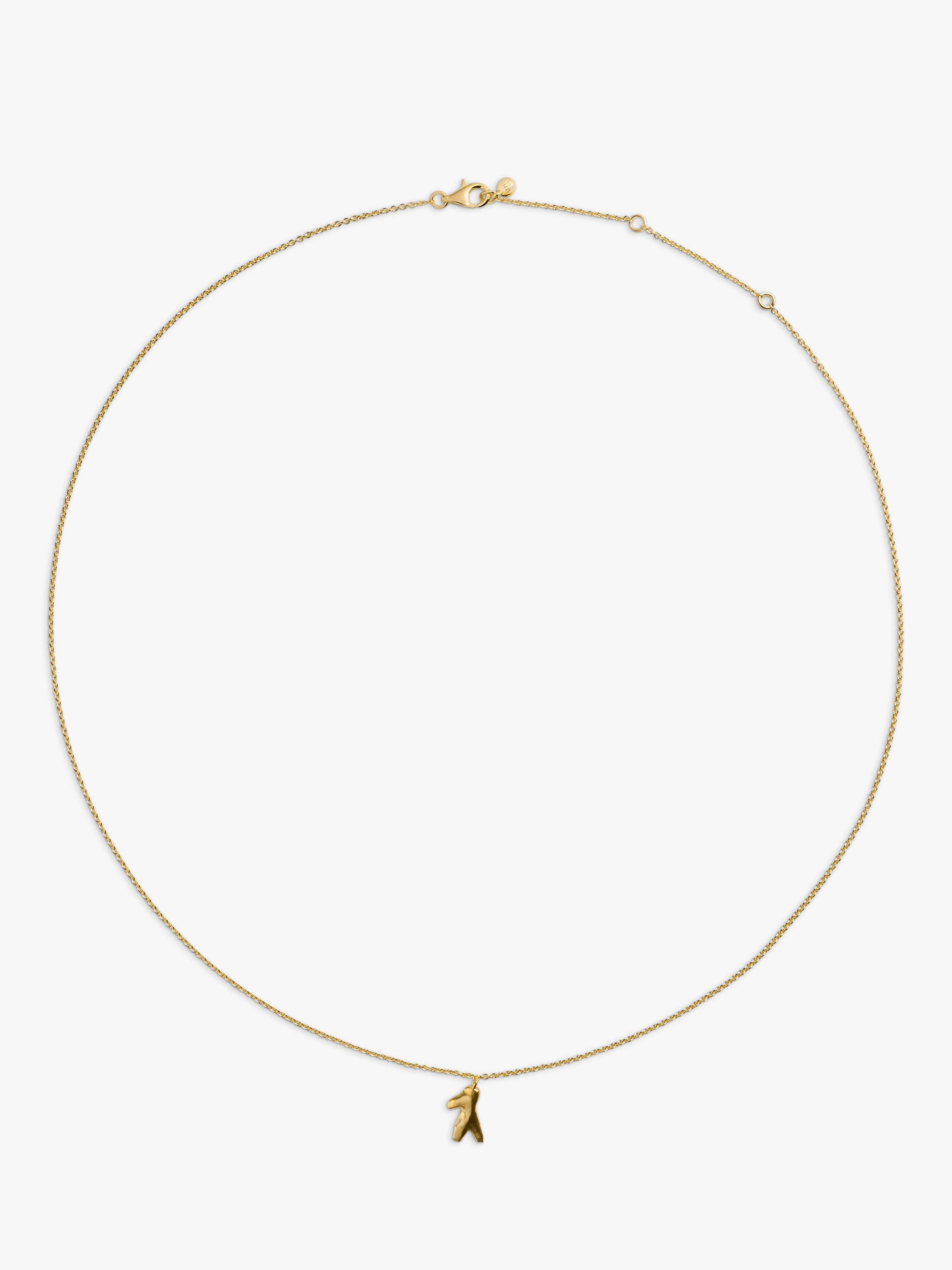 Monica Vinader Fragment small chain necklace gold vermeil - British product