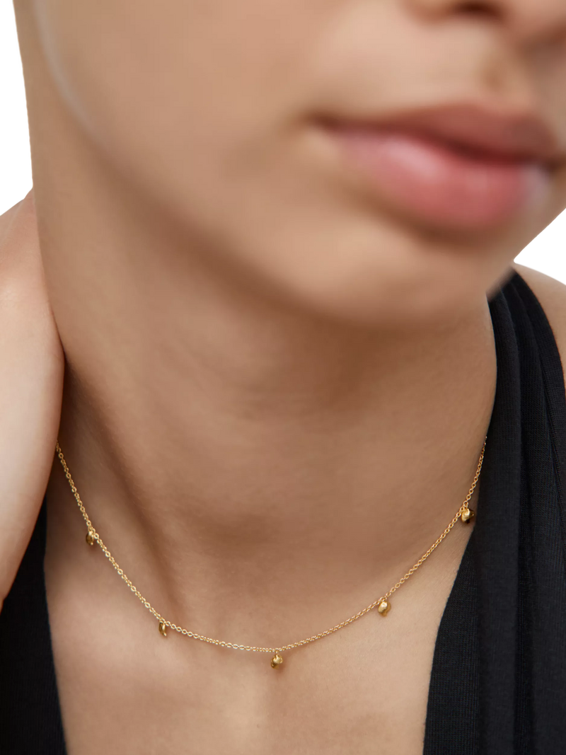 Monica Vinader Fragment Station gold necklace - British product