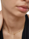 Monica Vinader Fragment Station gold necklace - British product