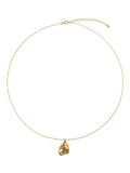 Monica Vinader textured gold pendant necklace, imported from the UK