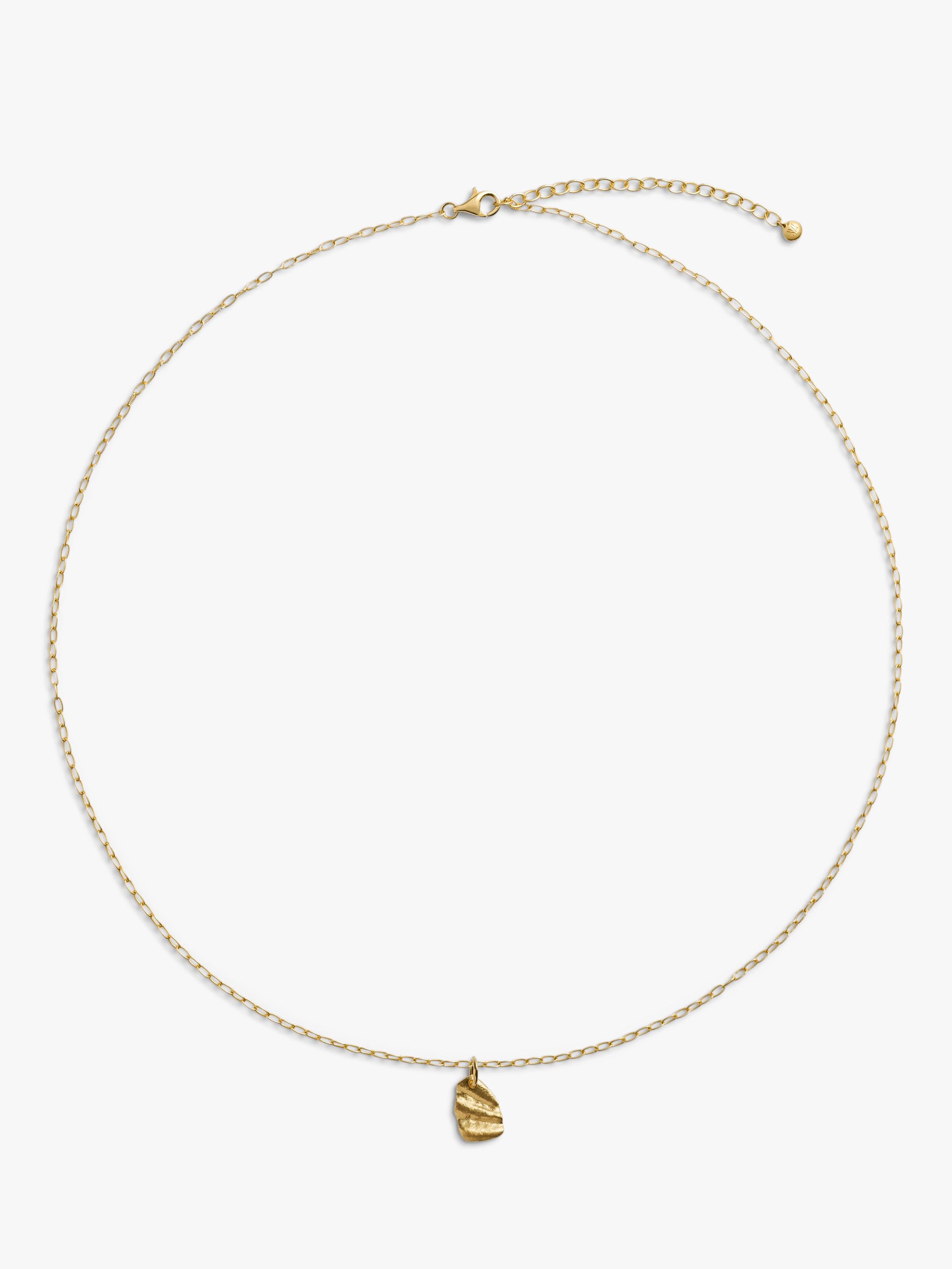 Monica Vinader gold vermeil shell pendant necklace, UK version