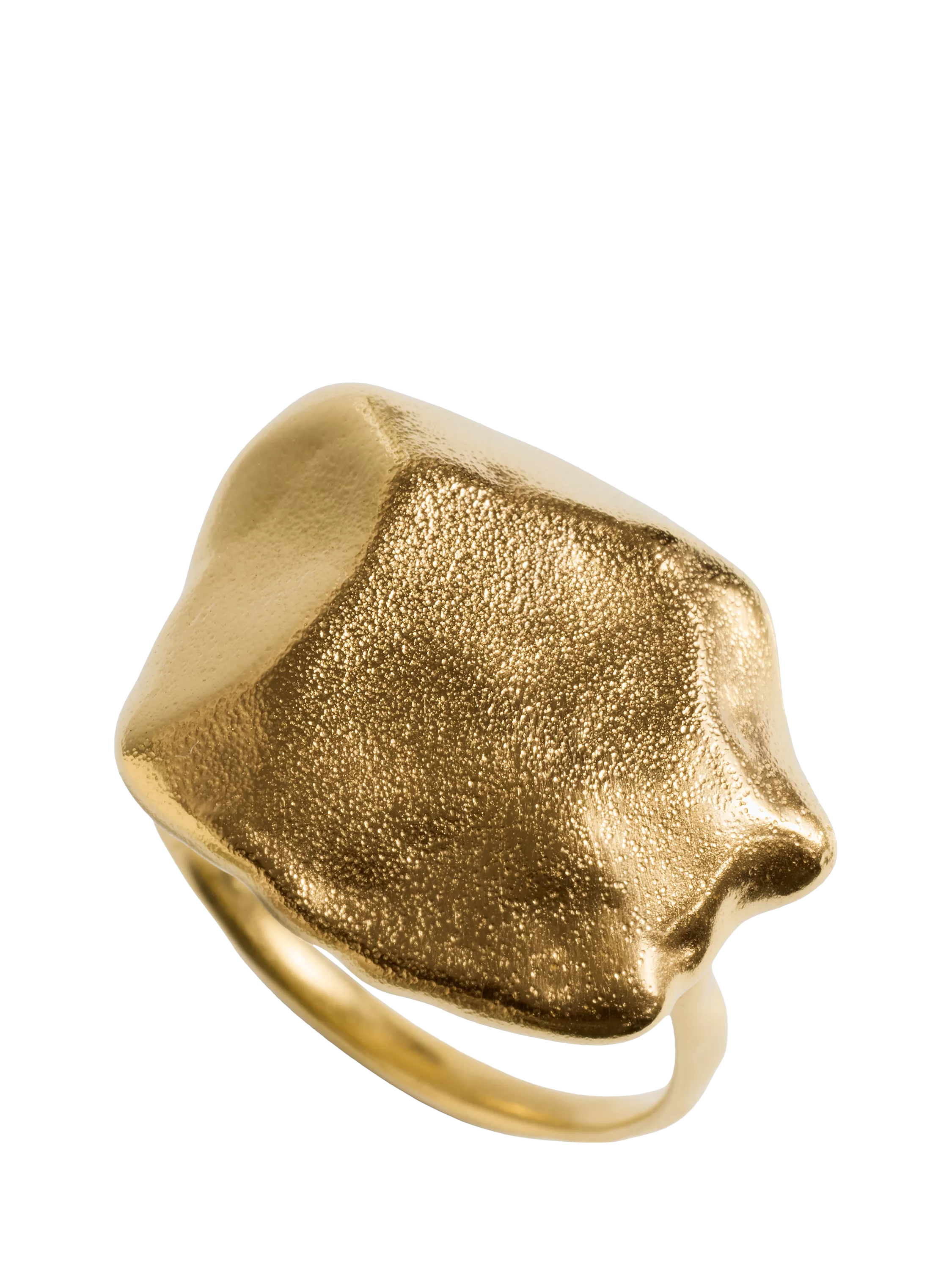 Monica Vinader Fragments Bold Gold Vermeil Ring