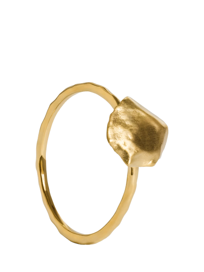 John Lewis Monica Vinader Fragments Stacking Ring Gold- Buy online at McGrocer