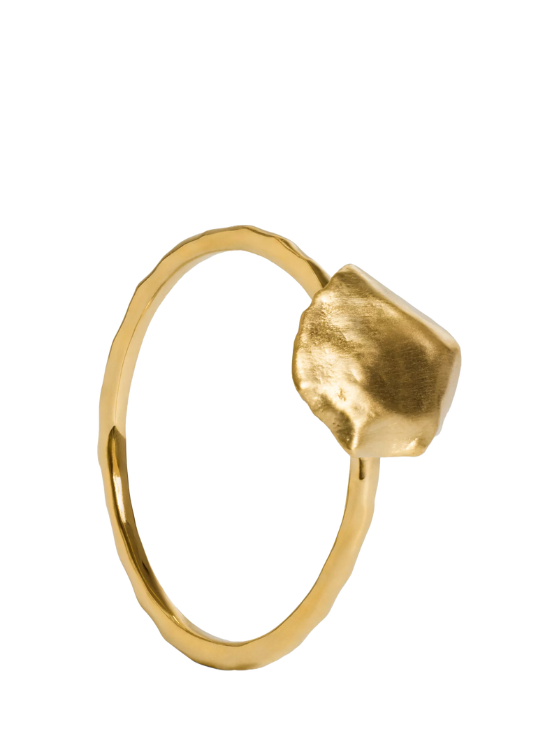 Monica Vinader Fragments gold stacking ring, UK version