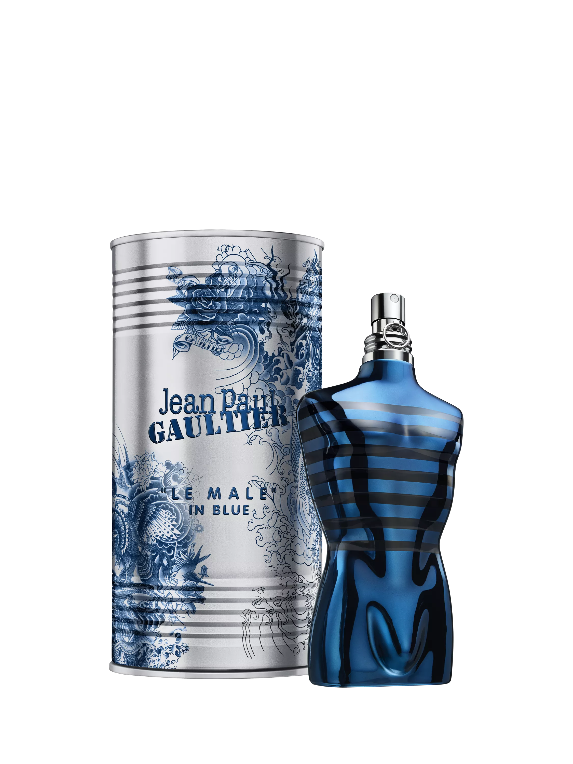 Jean Paul Gaultier Le Male In Blue limited edition perfume 125ml, UK version