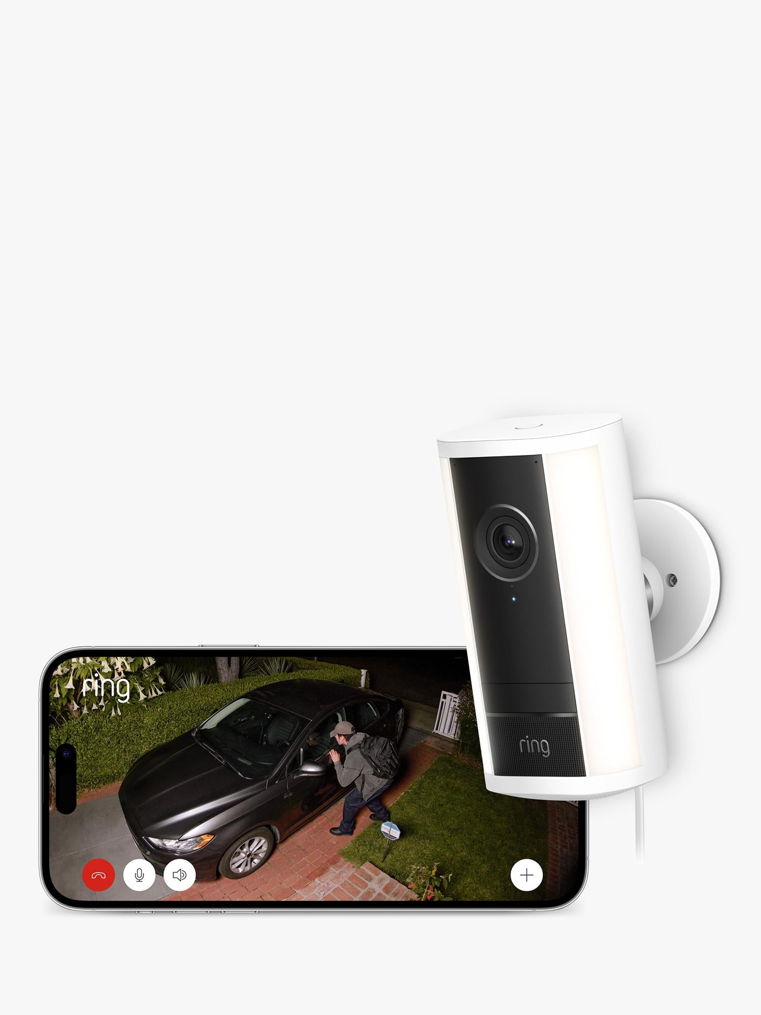 Ring Spotlight Cam Pro 2nd generation plug-in security camera, imported from the UK