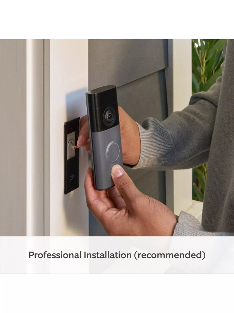 Ring Wired Video Doorbell 2nd Gen Speckled Grey (British brand)