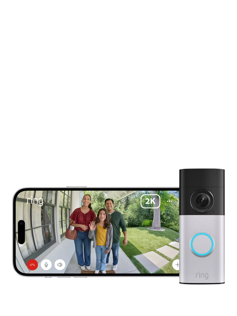 Ring Video Doorbell Plus 2nd Gen nickel silver (British brand)