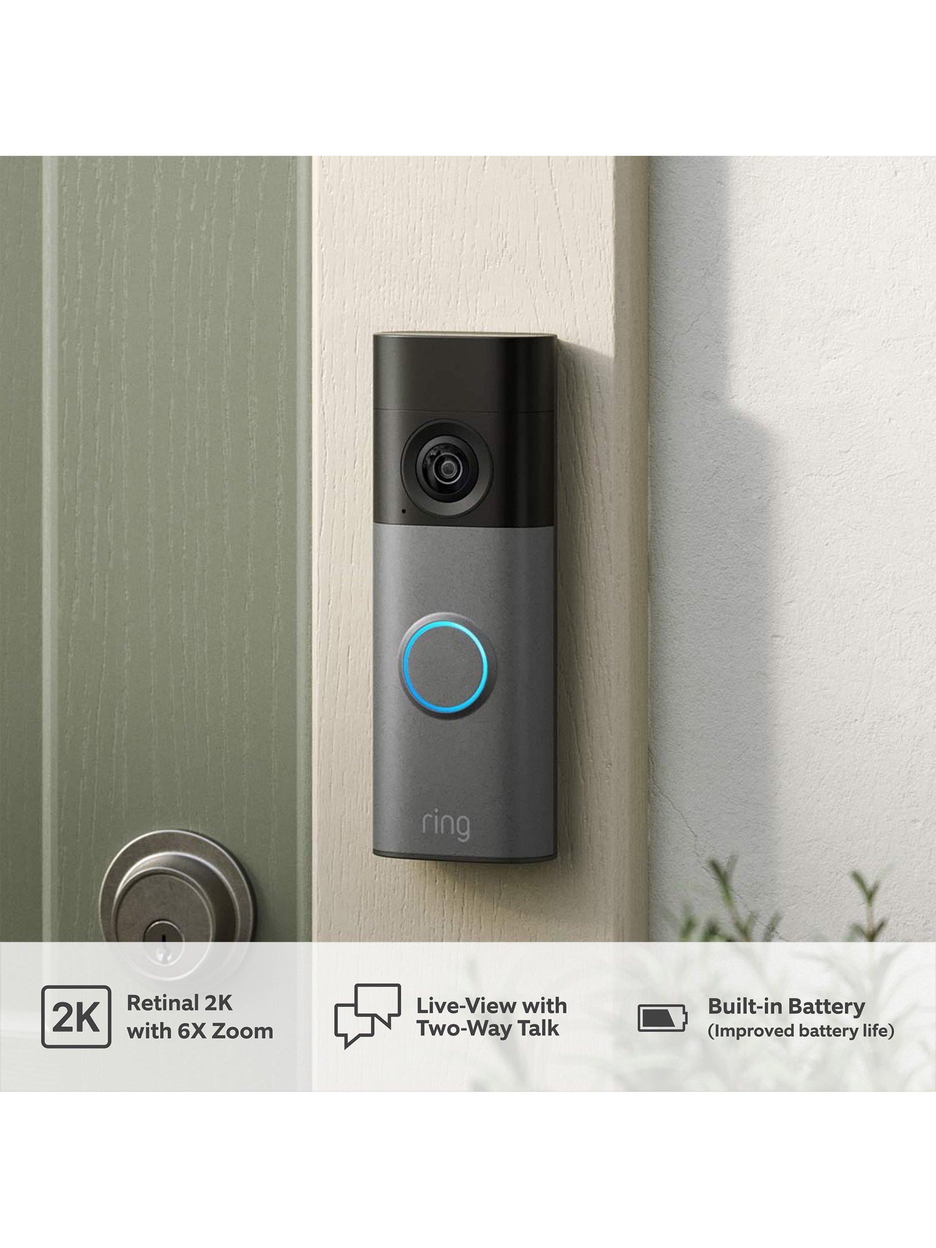 Ring battery video doorbell 2nd gen speckled grey - British product