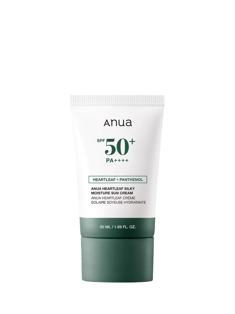 Anua Heartleaf Silky Moisture Sun Cream SPF 50+ 50ml, UK version
