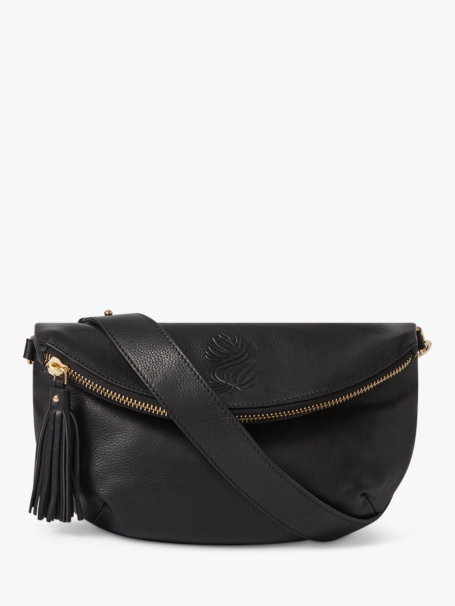 OSPREY LONDON Luxe Leather Milano Sling Bag, imported from the UK
