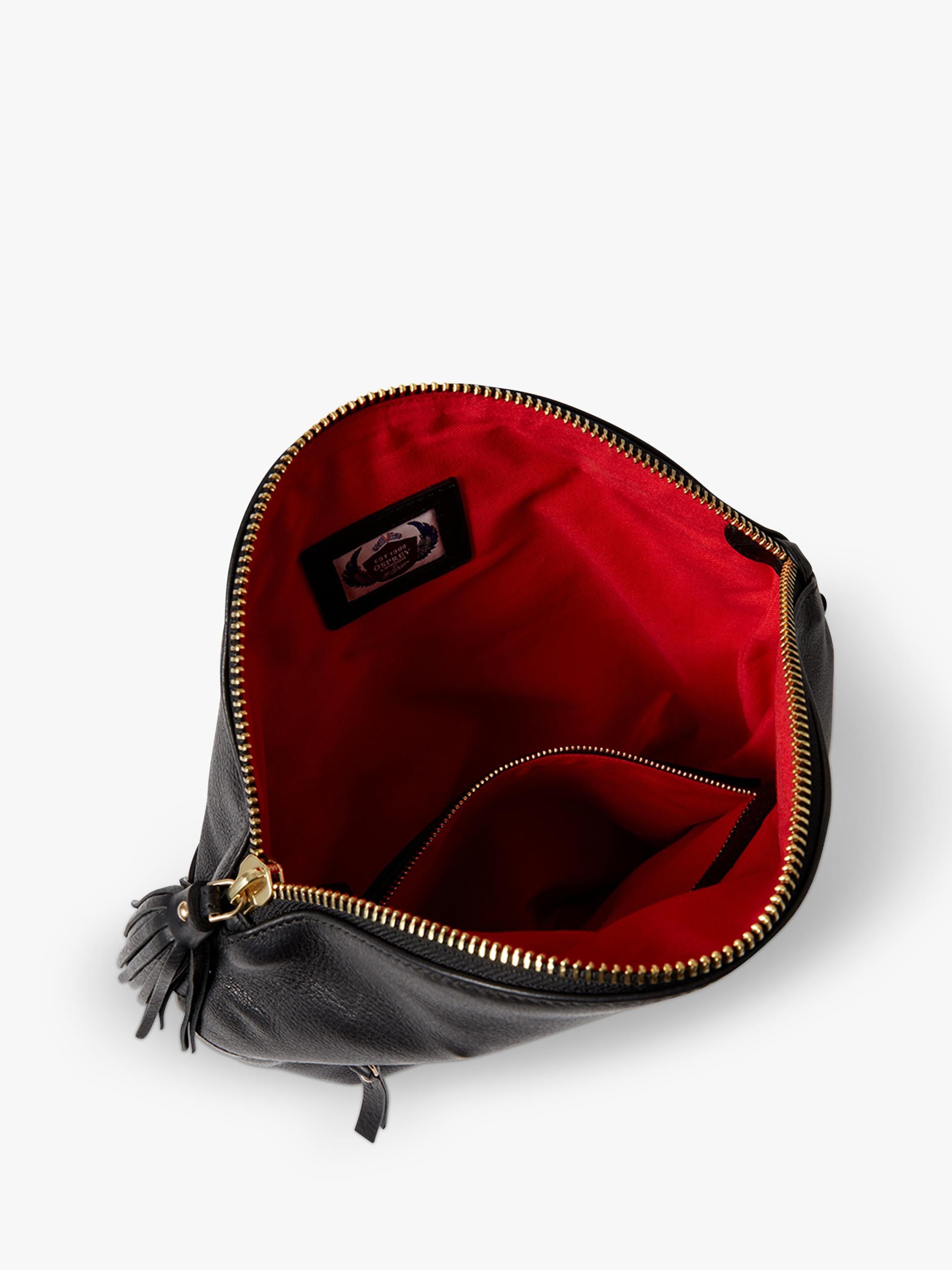 OSPREY LONDON Luxe Leather Milano Sling Bag, imported from the UK