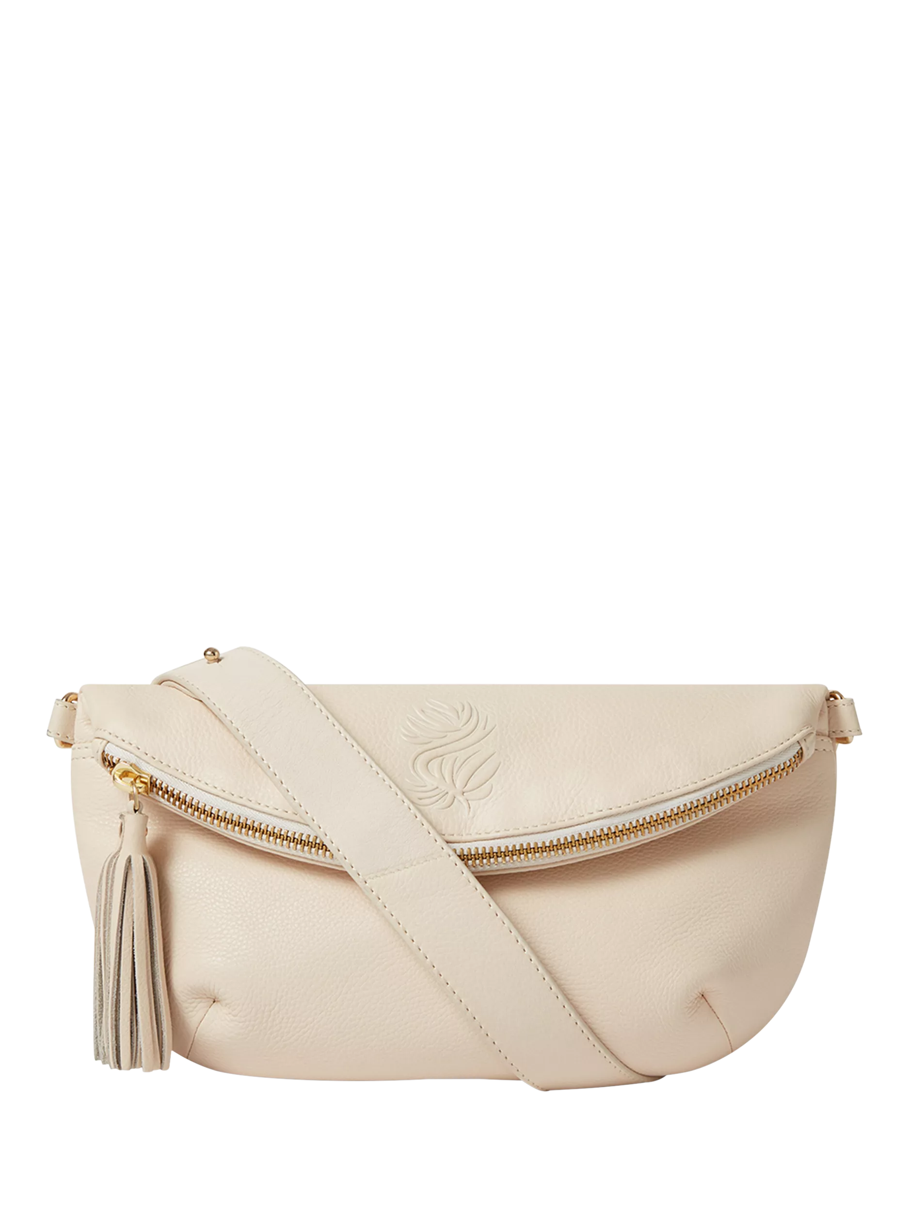 OSPREY LONDON Luxe Leather Milano Sling Bag, Dove