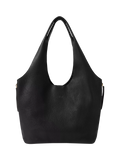 OSPREY LONDON Leather Slouch Hobo Bag, Black