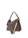 OSPREY LONDON Stella Leather Hobo Bag, Dark Truffle